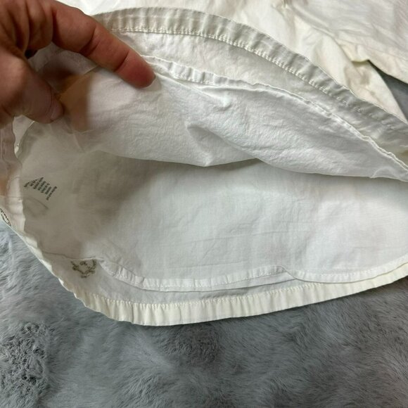 Janie and Jack Baby Girls 18-24 Months White High Neck Heart Embroidered LS Cott - Picture 7 of 11